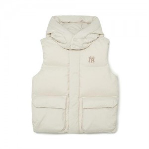 MLB Air Daily Down Vest Outerwear White | USA_MLB13832