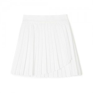 MLB Athleisure Pleats Wrap Skirt Bottoms White | USA_MLB81491