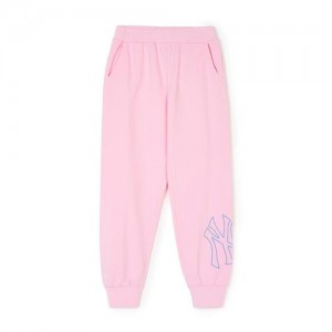 MLB Basic Big Logo Pants Bottoms Pink | USA_MLB19465