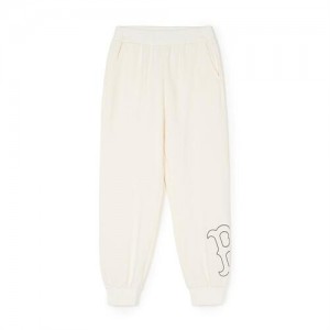 MLB Basic Big Logo Pants Bottoms White | USA_MLB83072