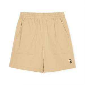 MLB Basic Cotton Touch 7.5in Woven Shorts Bottoms Yellow | USA_MLB95526