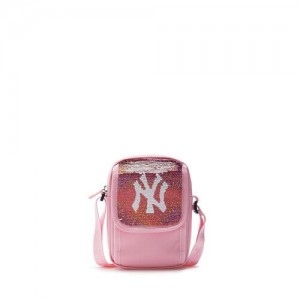 MLB Basic Girl Crossbag Accessories Pink | USA_MLB55458