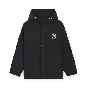 MLB Basic Gorpcore Windbreaker Outerwear Black | USA_MLB48099