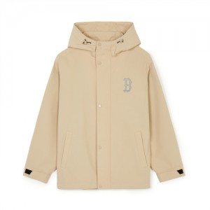 MLB Basic Gorpcore Windbreaker Outerwear Beige | USA_MLB20425