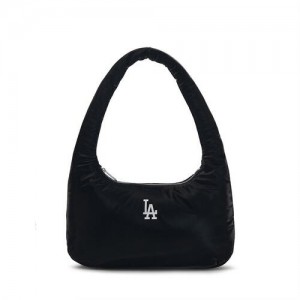 MLB Basic Luxleisure Nylon Hobo Bags Black | USA_MLB63267