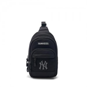 MLB Basic Mesh Sling Bag Accessories Black | USA_MLB48998