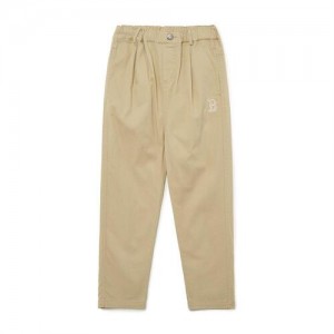 MLB Basic Pintuck Pants Bottoms Beige | USA_MLB62370