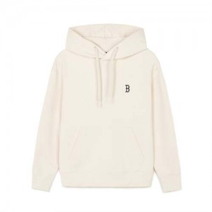 MLB Basic Small Logo Overfit Hoodie White | USA_MLB30569