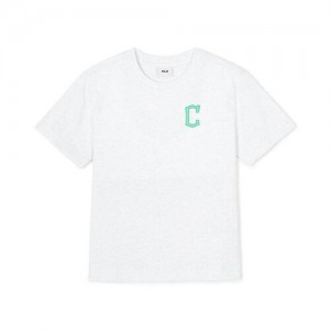 MLB Basic Small Logo T Shirt Tops White | USA_MLB92770