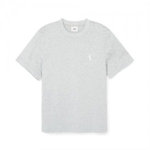 MLB Basic Small Logo T Shirts Grey | USA_MLB25961