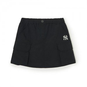 MLB Basic Woven Skirt Bottoms Black | USA_MLB12402