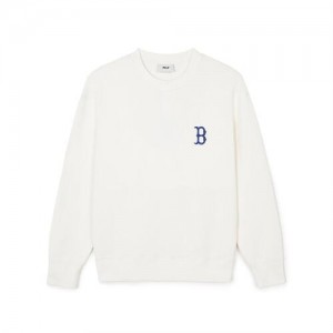 MLB Classic Monogram Big Lux Sweatshirts White | USA_MLB59479