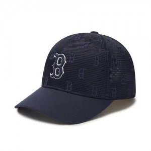 MLB Classic Monogram Mesh Cap Black | USA_MLB58193