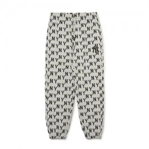 MLB Classic Monogram Pants Bottoms White | USA_MLB49243