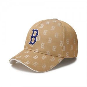 MLB Classic Monogram Structured Baseball Caps Beige | USA_MLB84376