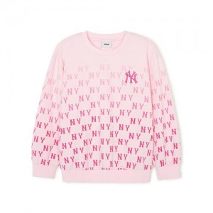 MLB Classic Monogram Sweatshirt Tops Pink | USA_MLB67356