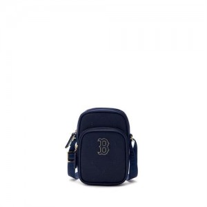 MLB Dia Monogram Embo Cross Bag Accessories Navy | USA_MLB38989