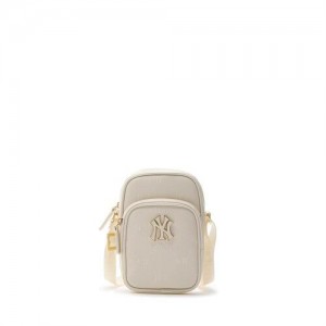 MLB Dia Monogram Embo Cross Bag Accessories White | USA_MLB78509