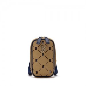 MLB Dia Monogram Mini Crossbag Accessories Beige | USA_MLB66959