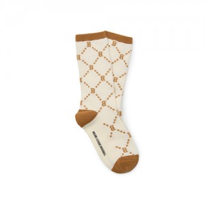 MLB Dia Monogram Skate Socks Accessories Brown | USA_MLB80840