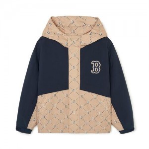 MLB Dia Monogram Windbreaker Outerwear Beige | USA_MLB80037