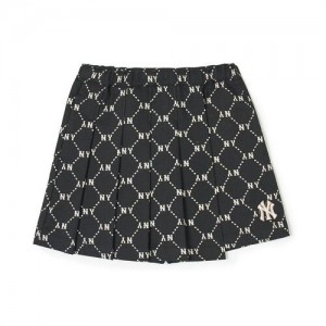 MLB Dia Monogram Woven Skort Bottoms Black | USA_MLB76039