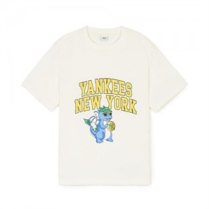 MLB Dragon T Shirt Tops White | USA_MLB96072