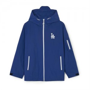 MLB Gorpcore Reflective Big Logo Windbreaker Outerwear Blue | USA_MLB28577