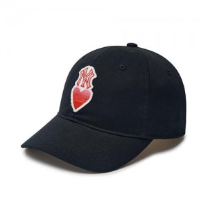 MLB Heart Cap Black | USA_MLB63247