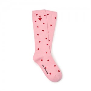 MLB Heart Knee Socks Accessories Pink | USA_MLB43187