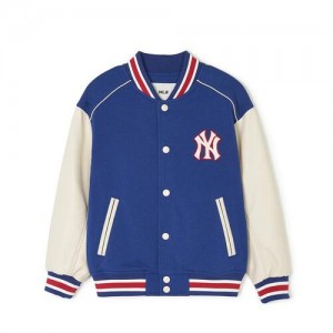 MLB Jersey Varsity Jumper Outerwear Blue | USA_MLB77058