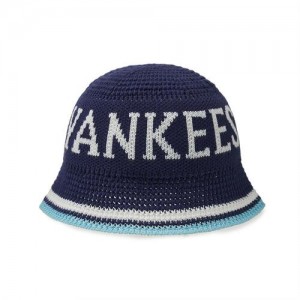 MLB Knit Crochet Dome Fit Hat Navy | USA_MLB35533