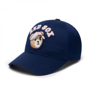 MLB Mega Bear Structured Baseball Caps Navy | USA_MLB49515