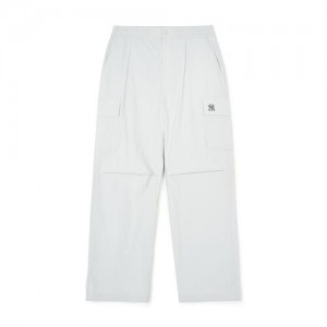 MLB Men`s Basic Gorpcore Parachute Pants Bottoms White | USA_MLB98568