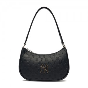 MLB Monogram Embo Crossbody Bags Black | USA_MLB48442