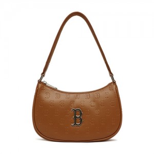 MLB Monogram Embo Hobo Bags Brown | USA_MLB91139