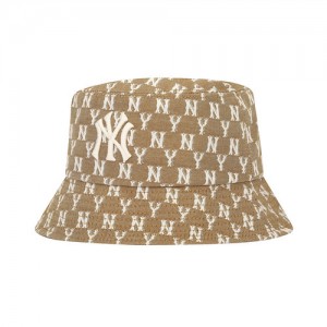 MLB Monogram Jacquard Hat Beige | USA_MLB45318