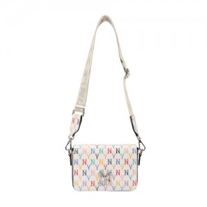 MLB Monogram Rainbow Crossbody Bags Multicolor / White | USA_MLB90883