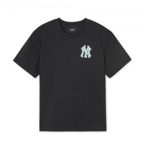 MLB Monotive T Shirt Tops Black | USA_MLB22705