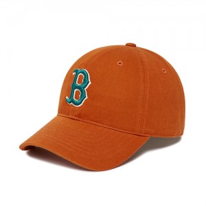 MLB N Cover Fit Slider Baseball Caps Orange | USA_MLB65307