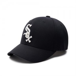 MLB New Fit Structured Baseball Caps Black | USA_MLB60443