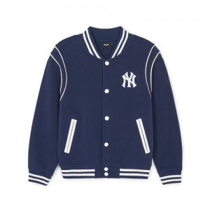 MLB New Varsity Jumper Outerwear Navy | USA_MLB46606