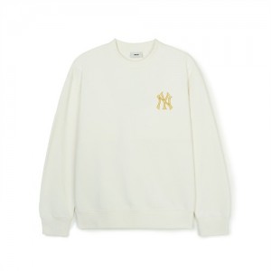 MLB Newyear Dragon Overfit Sweatshirts White | USA_MLB17756