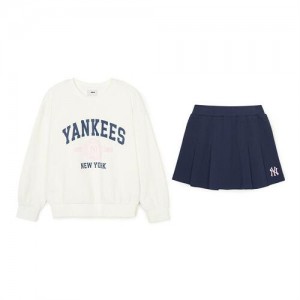 MLB Varsity Girl's Mtm Set Up Tops White | USA_MLB60222