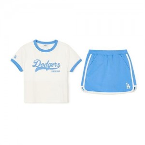 MLB Varsity Girls' Sportive Skirt Set Up Bottoms Blue | USA_MLB27609