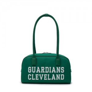 MLB Varsity Jacquard Canvas Square Tote Bags Green | USA_MLB18162