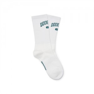 MLB Varsity Lettering Mid Socks White | USA_MLB22884