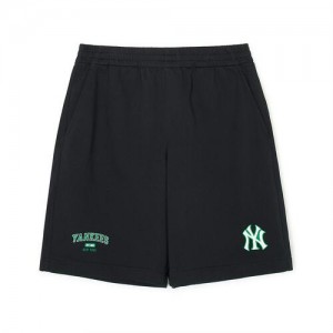 MLB Varsity Logo 9in Shorts Bottoms Black | USA_MLB83473