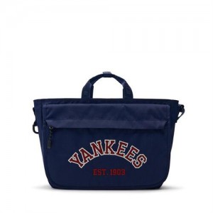 MLB Varsity Messenger Bag Accessories Navy | USA_MLB97968