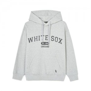 MLB Varsity Over Fit Hoodie Grey | USA_MLB99582